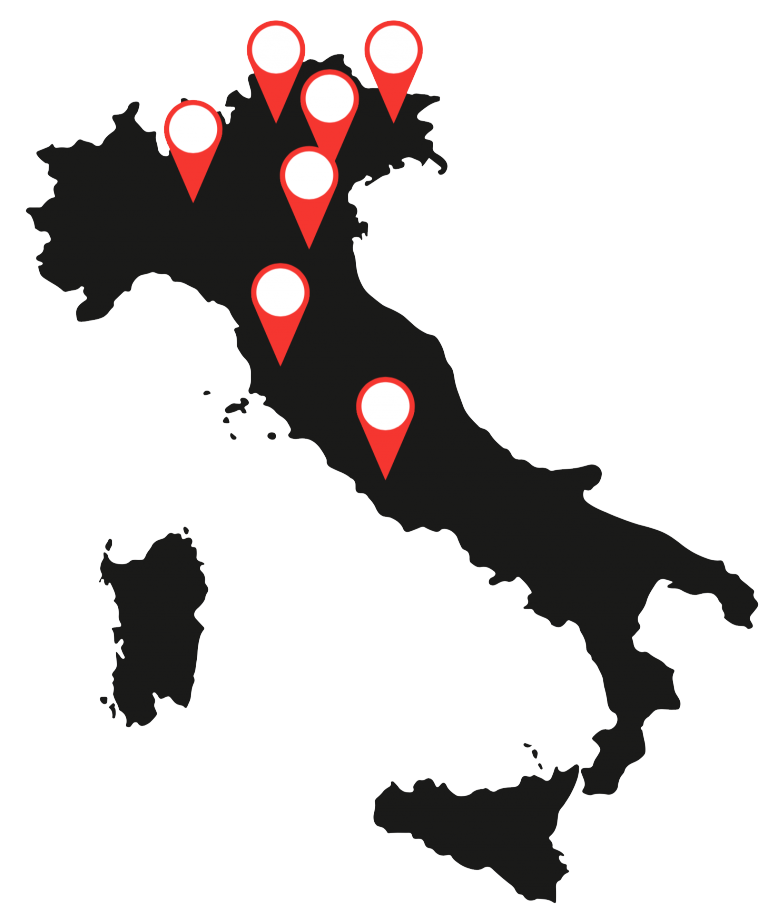 mappa italiana di punti di servizio cambioanta